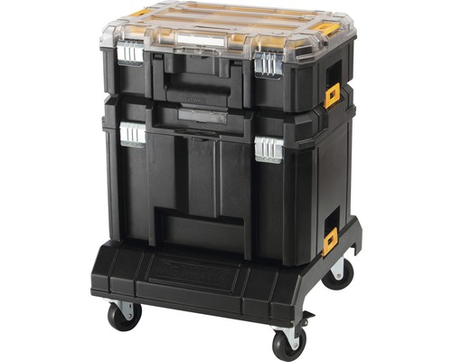 DeWalt kufrík na náradie s kolieskami pre jednoduchý transport náradia a príslušenstva.