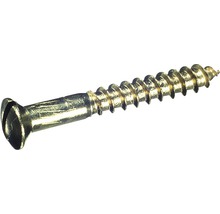 Skrutka do dreva so zapustenou hlavou a drážkou