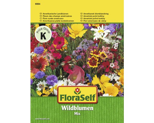 Semená lúčnych kvetov FloraSelf zmes amerických divokých kvetov-0