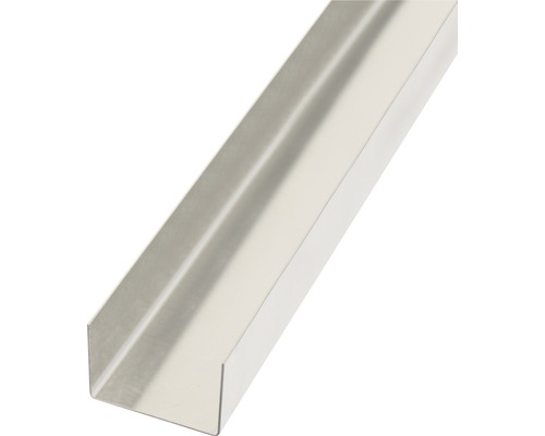 Hladký plech tvar U hliník prírodný 20x29x20 mm, 1 m U profil z kovu