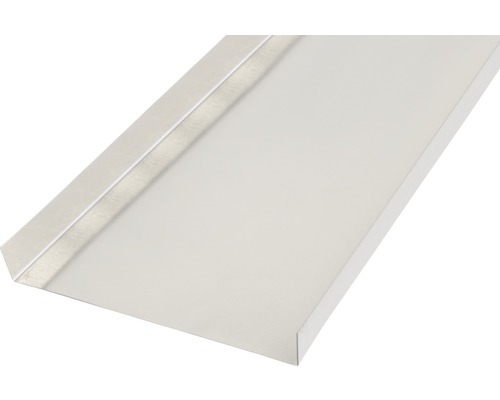 Hladký plech tvar U hliník prírodný 18x130x18 mm, 1 m Nerezový okenný parapet