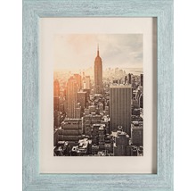 Zarámovaný obrázok s panorámou New Yorku