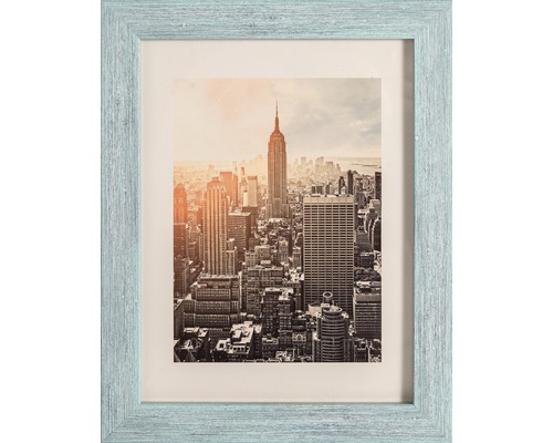 Zarámovaný obrázok s panorámou New Yorku