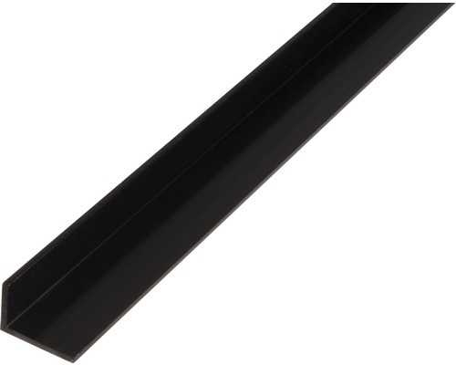 L profil PVC čierny 25x20x2 mm 2,6 m