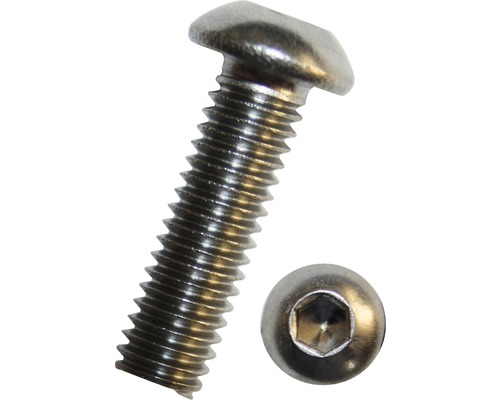 Skrutka s šošovkovou hlavou a vnútorným šesťhranom