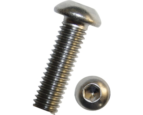 Skrutka s šošovkovou hlavou a vnútorným šesťhranom