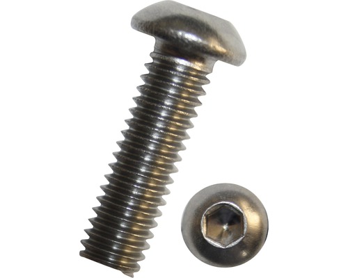 Skrutka s šošovkovou hlavou a vnútorným šesťhranom