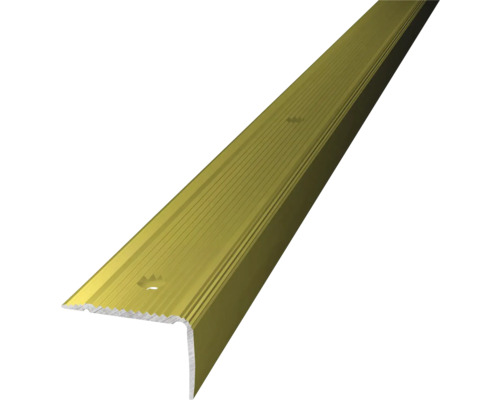 ALU ukončovacia lišta NOVA zlatá 30x20mm/1 m (predvŕtaná) Schodový profil z kovu