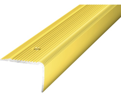 ALU ukončovacia lišta NOVA zlatá 30x20mm/2,5 m (predvŕtaná) Schodový profil z kovu