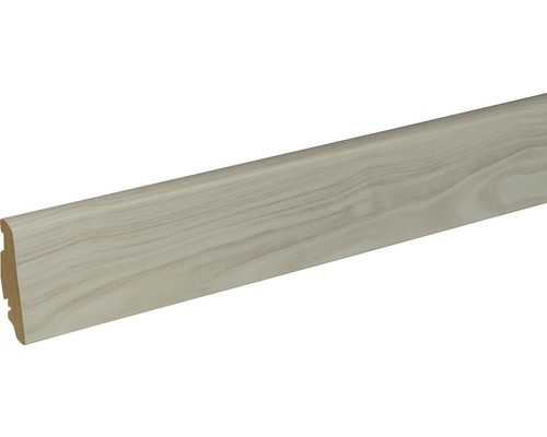 Soklová lišta Skandor Snow Pine FU60L 19x58xx2400 mm Podlahová lišta s dreveným vzhľadom