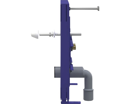 Predstenový inštalačný prvok pre závesné WC s odpadovým kolenom