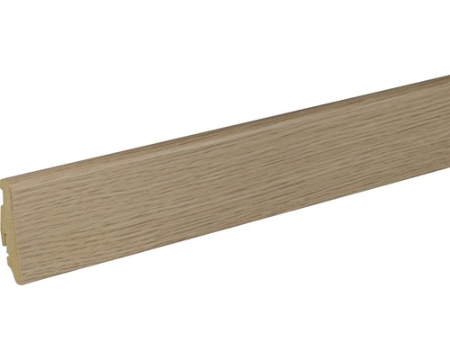 Soklová lišta Skandor dub béžový FU60L 19x58x2400 mm Drevená podlahová lišta