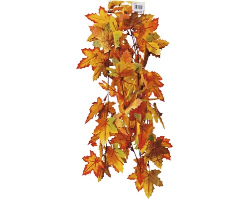 Dekoratívna girlanda z javorových listov na jesennú dekoráciu