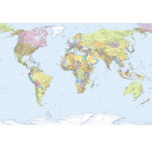 Fototapeta vliesová XXL4-038 World Map 4-dielna 368x248 cm