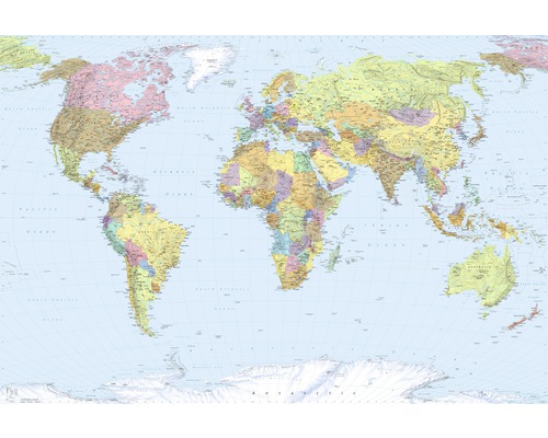 Fototapeta vliesová XXL4-038 World Map 4-dielna 368x248 cm