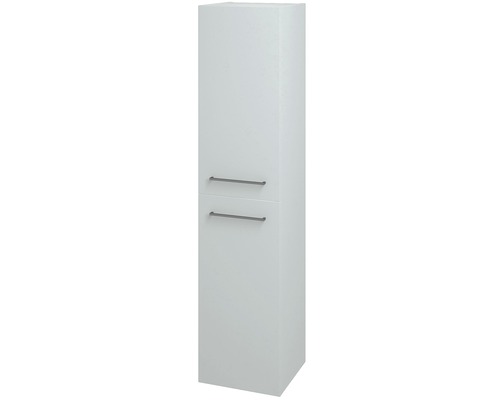 Vysoká skrinka s dvomi dvierkami a úchytkami do kúpeľne