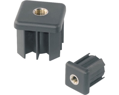 Štvorcová zátka so závitom pre štvorcové rúrky