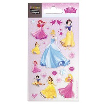Hárok nálepiek s rôznymi motívmi Disney princezien