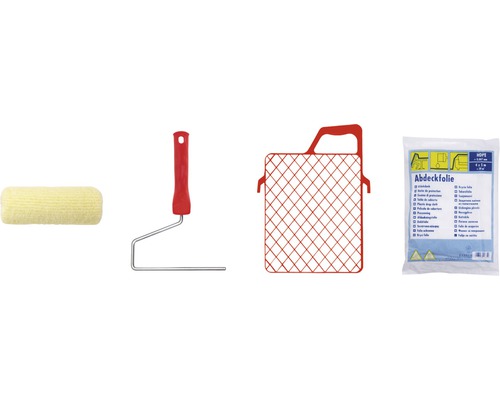 Súprava valčekov na maľovanie s valčekom, rámom, mriežkou na stieranie a krycou fóliou