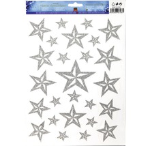 Okno samolepky s motívmi hviezd na vianočné dekorácie