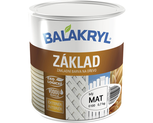 Farba základná Balakryl V2038/0100 biely mat 0,7 kg