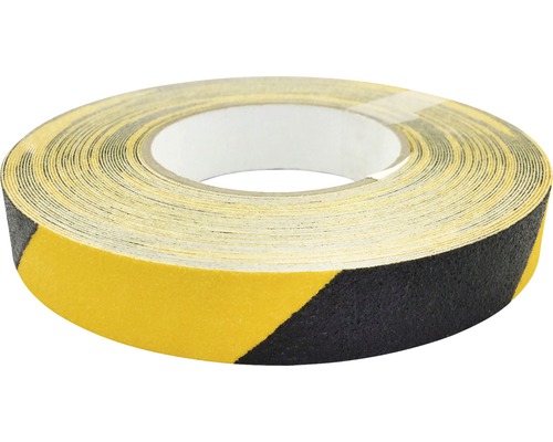 Protišmyková páska žlto-čierna 25 mm x 18,3 m