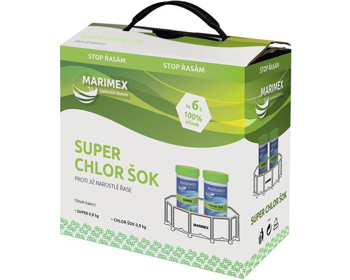 MARIMEX Super Chlór Šok 2x0,9 kg MARIMEX Super Chlór Šok 2x0,9 kg