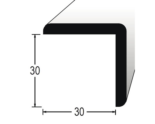 Rohová lišta ochranná 30 x 30 x 1450 mm fólia jelša