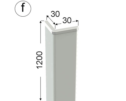 Stĺpik s rozmermi 1200 x 30 x 30 mm