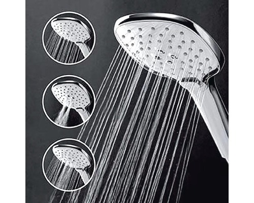 Ručná sprcha s rôznymi typmi prúdu