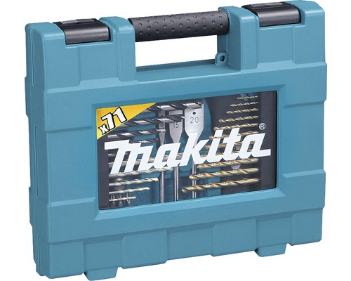 Súprava vrtákov Makita so 71 dielmi v kufríku na náradie