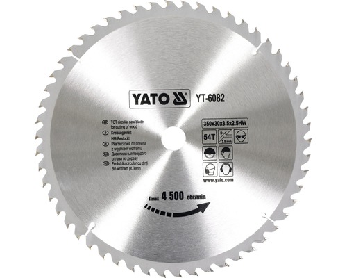 Kotúč na drevo YATO YT-6082, 350x30 mm 54z-0