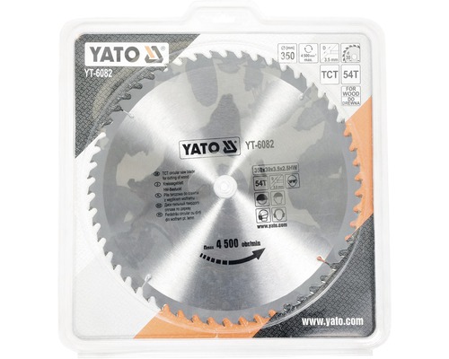Kotúčová píla Yato s 54 zubami na drevo v balení