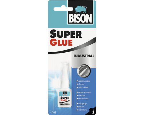 Sekundové lepidlo BISON Super Glue Profi transparentné 7,5 g Bison Super lepidlo Industrial 7,5 g