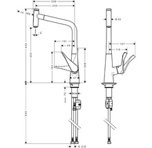 Kuchynská batéria Hansgrohe Metris Select 14884000-thumb-1 Kuchynská batéria Hansgrohe Metris Select 14884000-thumb-1