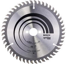 Pílový kotúč Optiline WO H 160x20 mm, Z 48