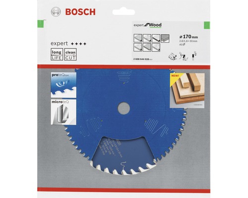 Logo Bosch, pílový list Expert Wood, priemer 170 milimetrov