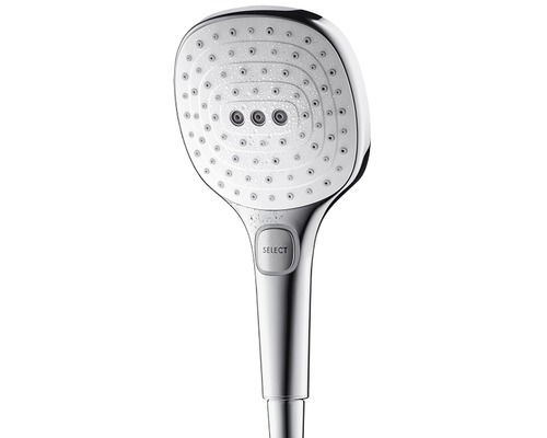 Ručná sprcha s prepínaním druhov prúdu vody stlačením tlačidla