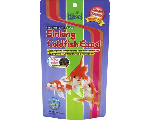 Krmivo pre cichlidy Hikari Sinking Goldfish Excel 110 g Balenie krmiva pre ryby Hikari Sinking Goldfish Excel