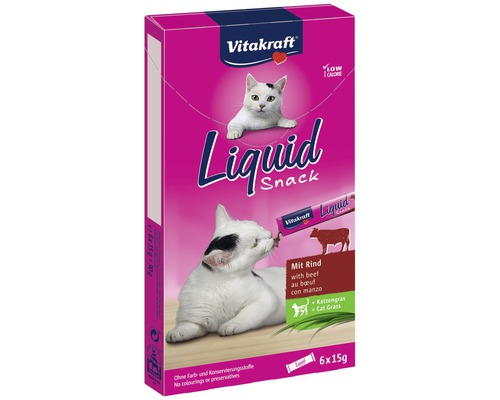 Vitakraft Liquid Snack hovädzie pre mačky, 6 kusov