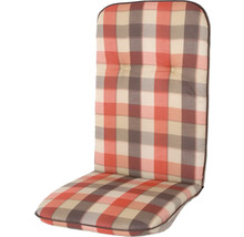 Polstrovaný poťah na sedák stoličky s károvaným vzorom