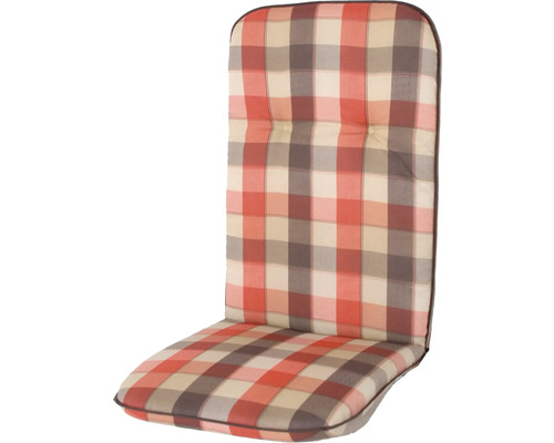 Polstrovaný poťah na sedák stoličky s károvaným vzorom