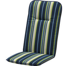 Podložka pre kreslo s vysokým operadlom s prúžkovaným vzorom