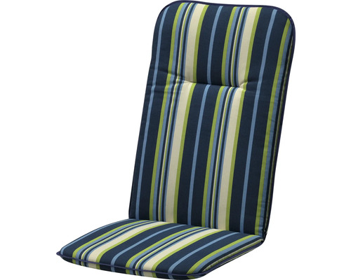 Podložka pre kreslo s vysokým operadlom s prúžkovaným vzorom