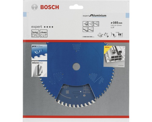Logo Bosch. Kotúčová píla Expert Aluminium s priemerom 165 milimetrov