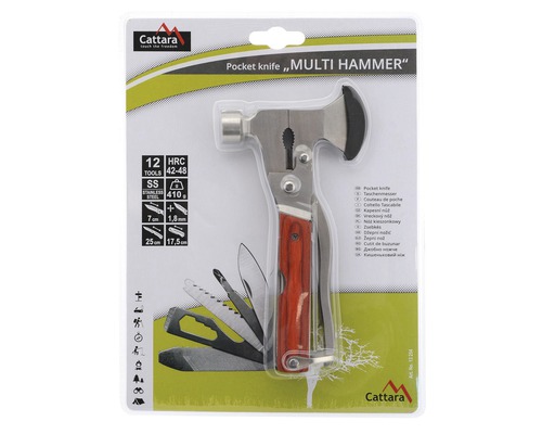 Cattara Multi Hammer vreckový nôž s dvanástimi nástrojmi