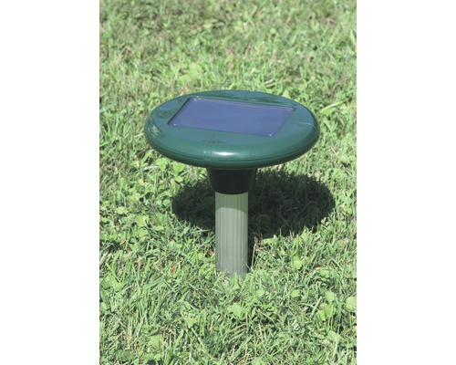 Solárny odpudzovač krtkov v trávniku