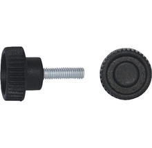 Ryhovaná skrutka s pohľadom na závit a hlavu skrutky