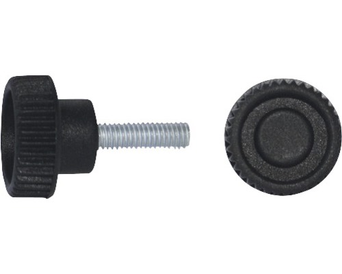 Ryhovaná skrutka s pohľadom na závit a hlavu skrutky