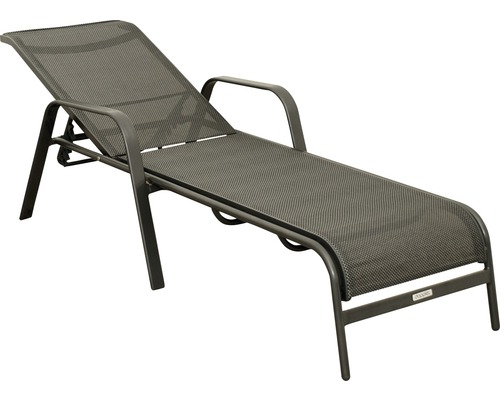 Kovové záhradné ležadlo s nastaviteľným operadlom